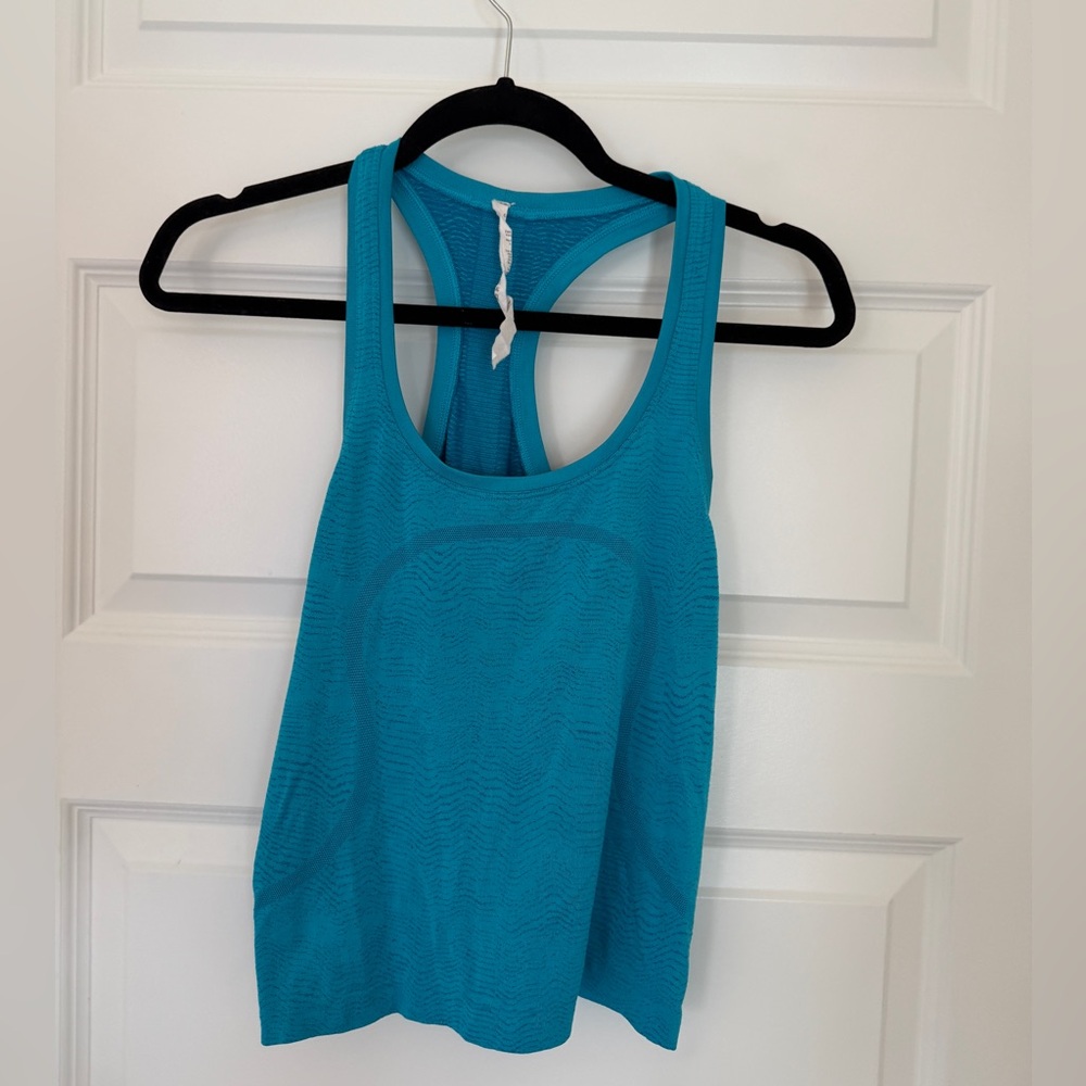 lululemon athletica Teal Racerback Tank Top